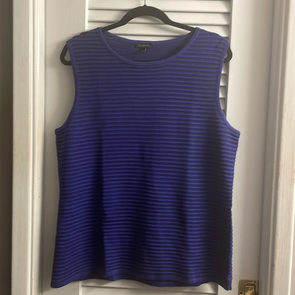Talbots Purple Knit Shell - Size L - Like New!